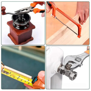 SET DE HERRAMIENTAS MANUALES KIT 82 PIEZAS CON MALETIN ORGANIZADOR (JTHOG1100)