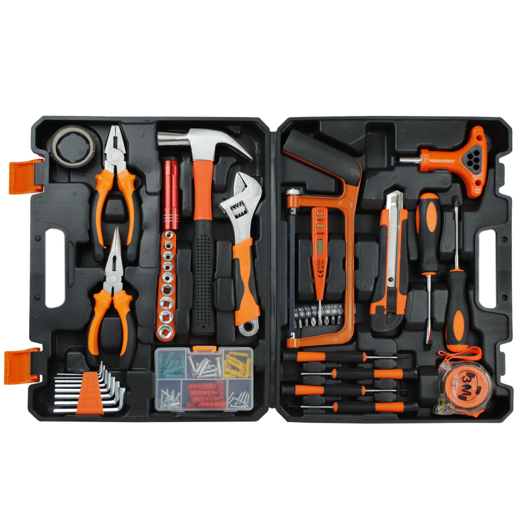 SET DE HERRAMIENTAS MANUALES KIT 82 PIEZAS CON MALETIN ORGANIZADOR (JTHOG1100) - Image 3
