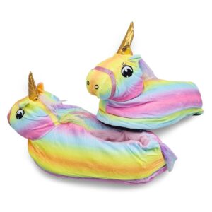 PANTUFLAS UNICORNIO C/AMARILLO 25-30 35-40 (JTHOG368)