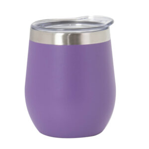 MATE TERMICO DE ACERO INOXIDABLE 230ML CON TAPA VIOLETA (JTHOG606)