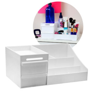 ORGANIZADOR DE COSMETICOS Y ESCRITORIO BLANCO (JTHOG858)