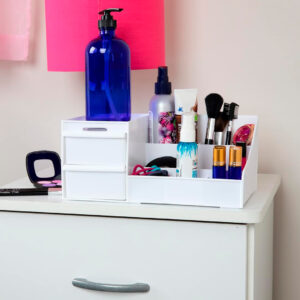 ORGANIZADOR DE COSMETICOS Y ESCRITORIO BLANCO (JTHOG858)