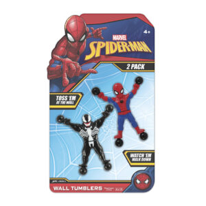 MUÑECOS PEGAJOSOS SPIDERMAN MARVEL JA-RU CAMINA PARED PACK X2 (JTJ6803A)