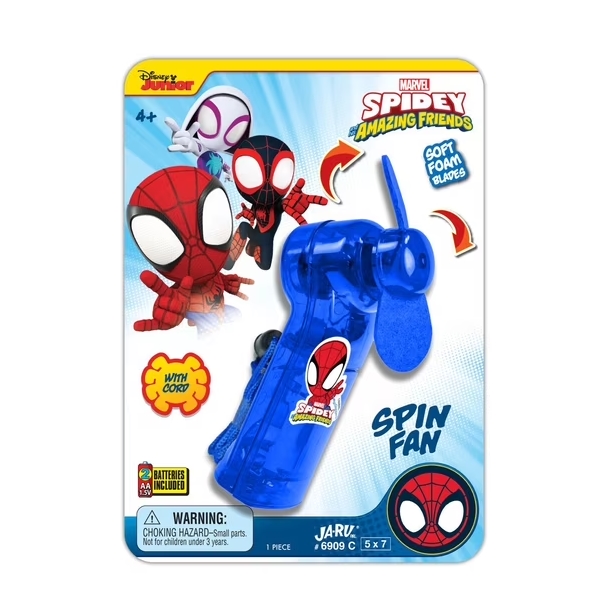 VENTILADOR DE MANO PORTATIL MARVEL SPIDEY JA-RU (JTJ6909C)