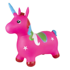 BURRITO  UNICORNIO SALTARIN INFLABLE ROSA (JTJUG300ROSA)