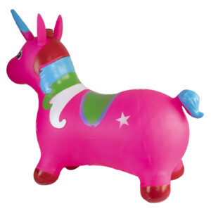 BURRITO  UNICORNIO SALTARIN INFLABLE ROSA (JTJUG300ROSA)