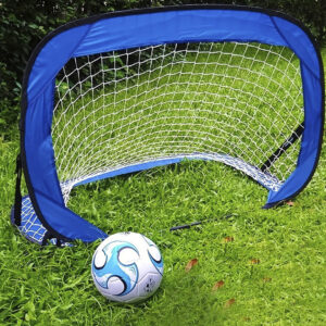 ARCO PORTERIA DE FUTBOL PORTATIL AZUL CON RED (JTJUG972)