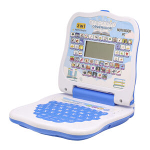 MINI LAPTOP EDUCATIVA ESPAÑOL INGLES CON DISPLAY AZUL (JTJUG989AZU)