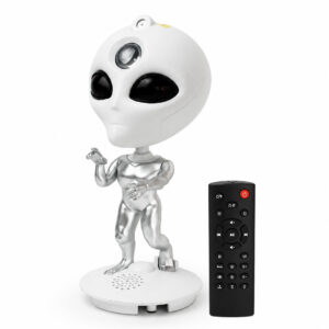 LAMPARA ALIEN LED PROYECTOR DE GALAXIAS CON PARLANTE BLUETOOTH (JTLAMP196)