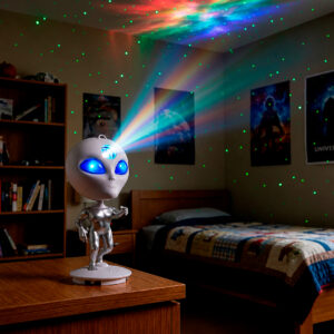 LAMPARA ALIEN LED PROYECTOR DE GALAXIAS CON PARLANTE BLUETOOTH (JTLAMP196)