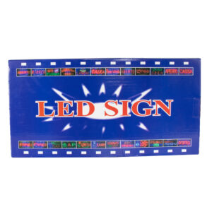 CARTEL ILUMINACION LED ABIERTO 220V NEGRO (JTLED001)