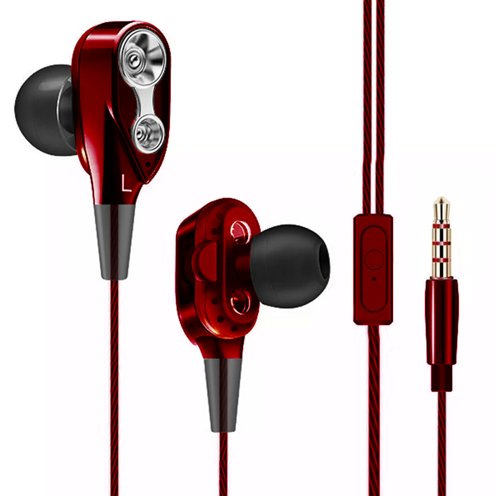AURICULARES MANOS LIBRES DOBLE DRIVER COLORES (JTMANO105) - Image 2