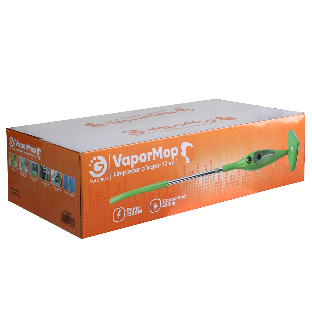 LIMPIADORA A VAPOR GOLDTECH X12 VERDE (JTSEEN177) - Image 4
