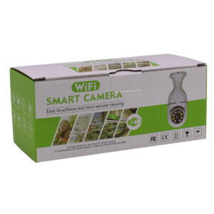CAMARA DE SEGURIDAD LAMPARA FOCO WIFI E27 360° 8 LEDs VISION NOCTURNA (JTSEGU036)