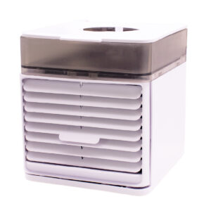 MINI AIRE ACONDICIONADO PORTATIL ENFRIADOR CLIMATIZADOR USB BLANCO (JTVENT030)