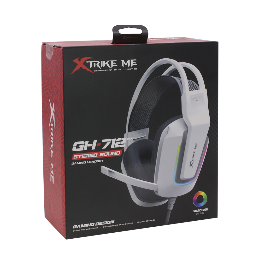 AURICULAR GAMER XTRIKE ME GH-712 WH RGB PC PS4 PS5 XBOX BLANCO (JTXTRIKE120) - Image 3