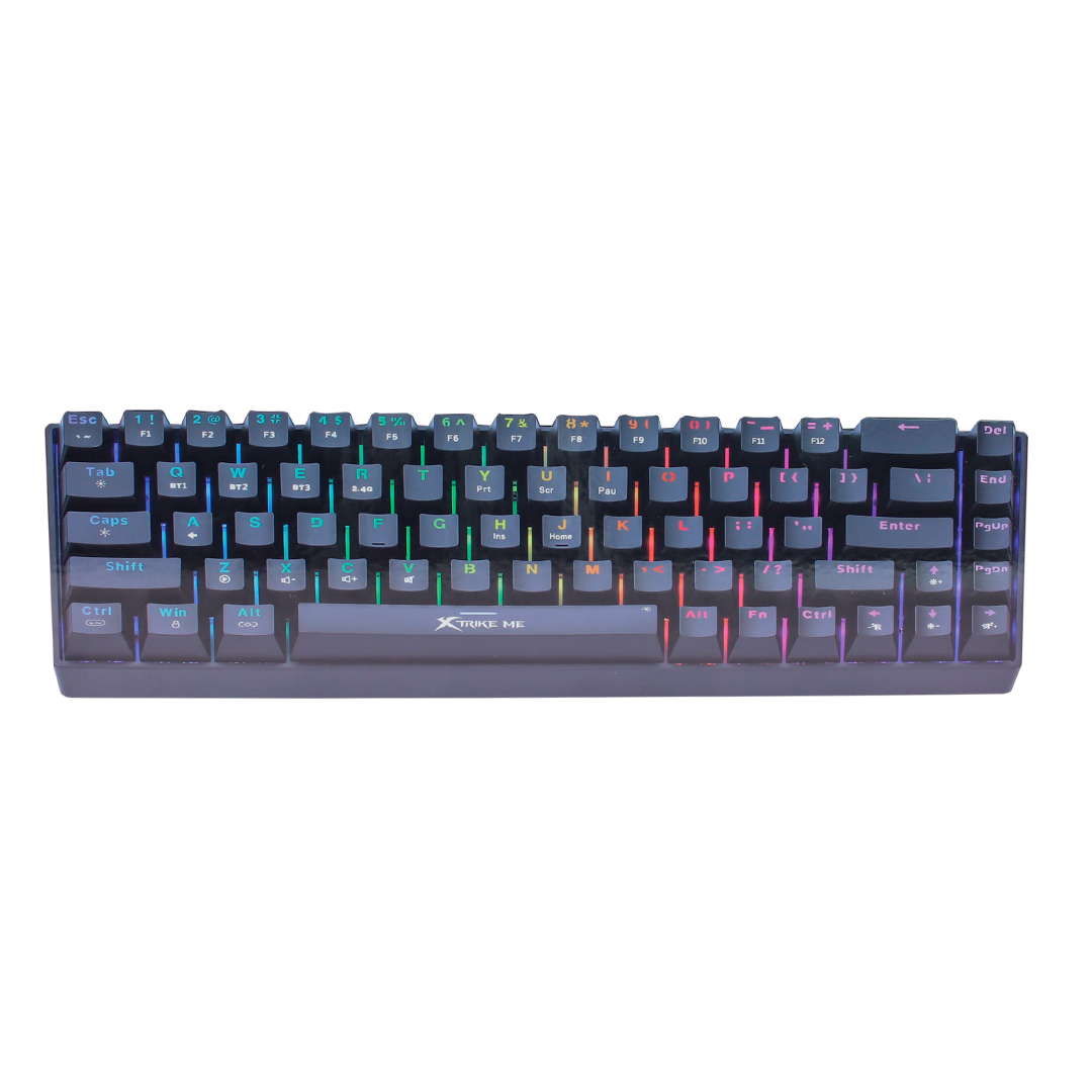 TECLADO MECANICO GAMER INALAMBRICO XTRIKE ME GK-995W BK RGB (JTXTRIKE138) - Image 2
