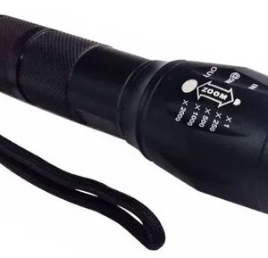 LINTERNA LED RECARGABLE 14CM NEGRO (EP09347)