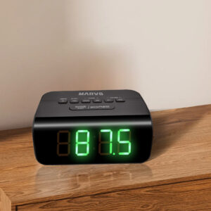 RADIO RELOJ MARVO HAR-001 FM AM NEGRO (JMARVO020)