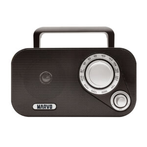 RADIO PORTATIL CLASICA MARVO HAR-002 AM/FM NEGRO (JMARVO021)