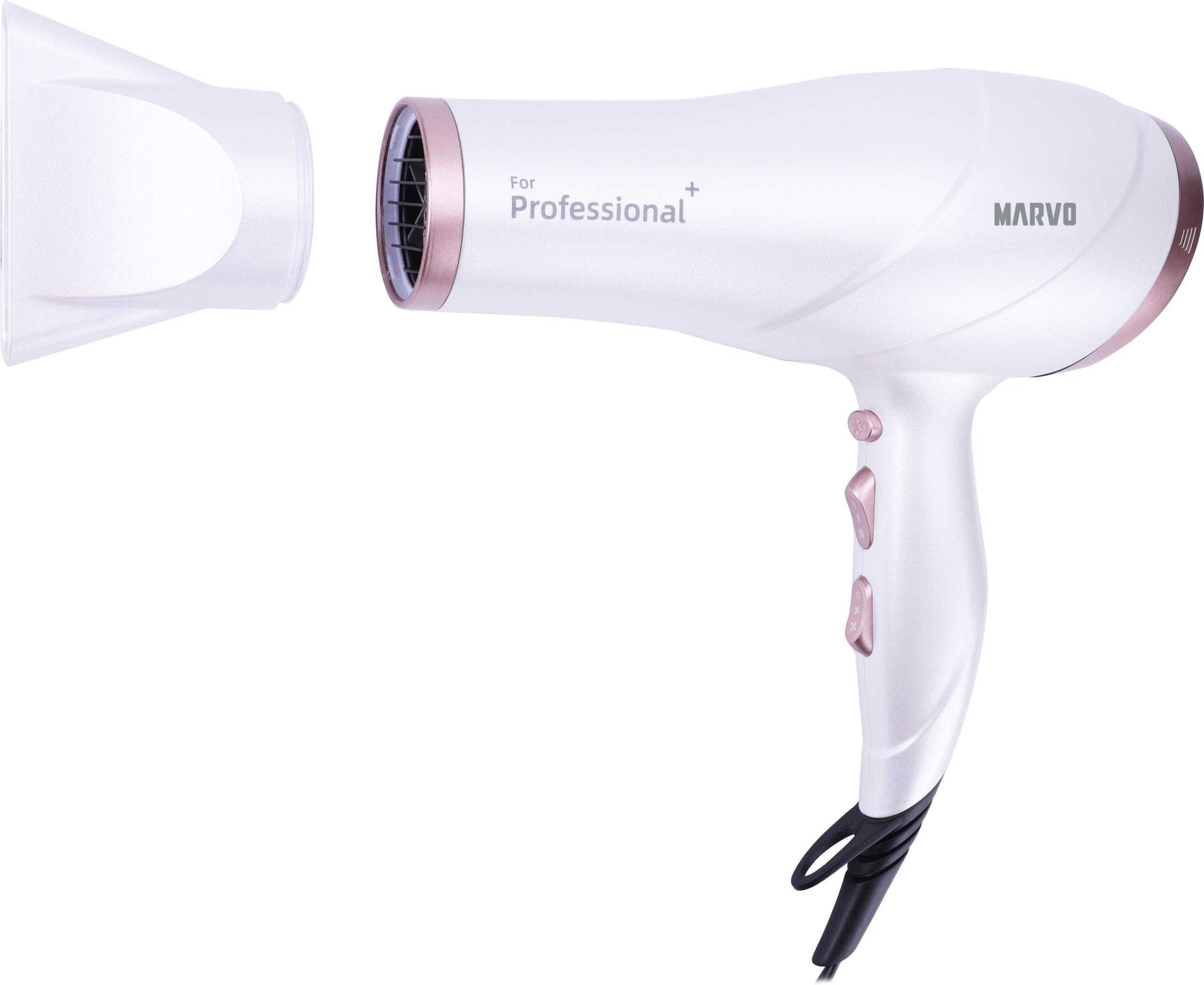 ALISADOR DE CABELLO + SECADOR MARVO HCP-004 BLANCO (JMARVO048) - Image 3