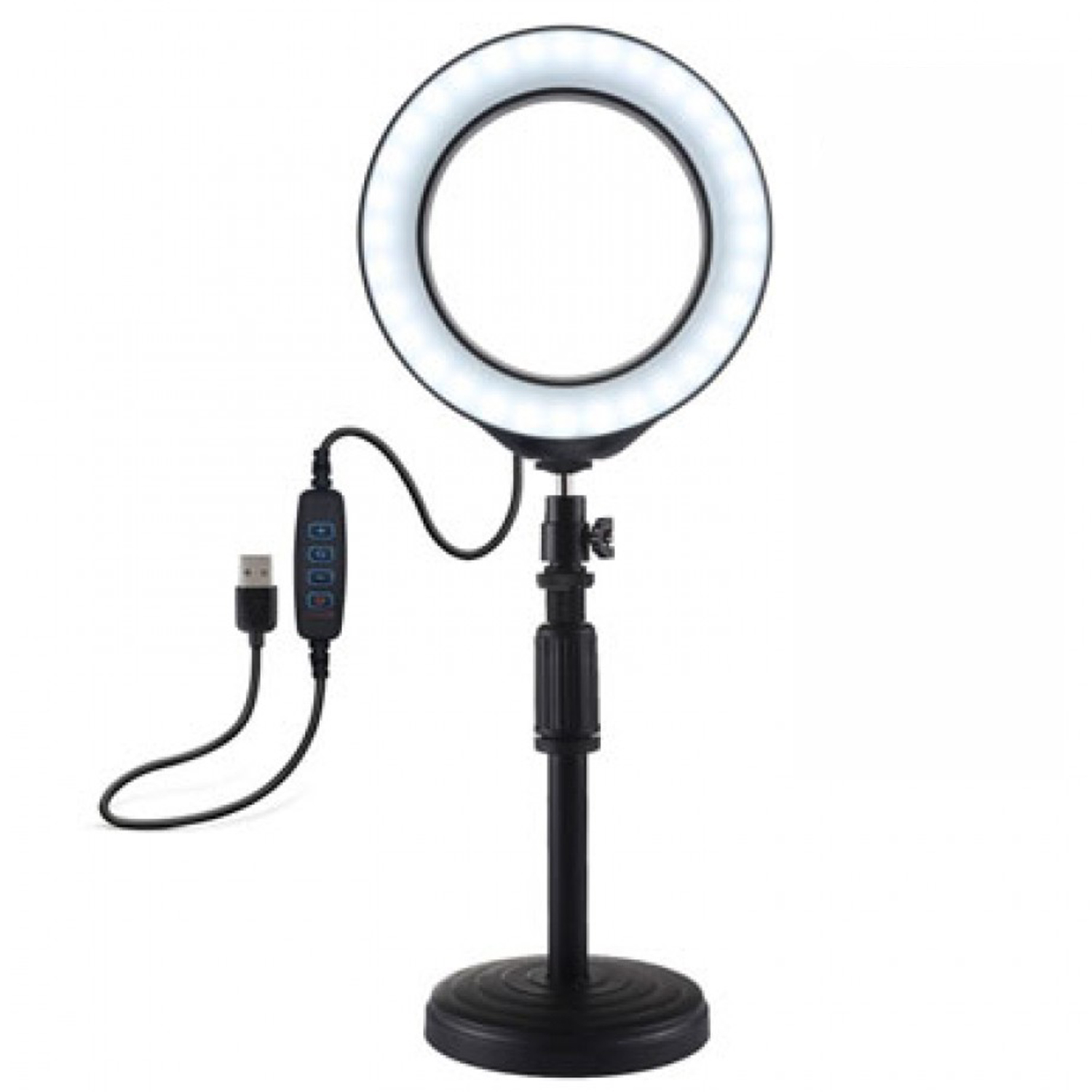 ANILLO LUZ LED SELFIE PROFESIONAL CON BASE (JTACCEL233)