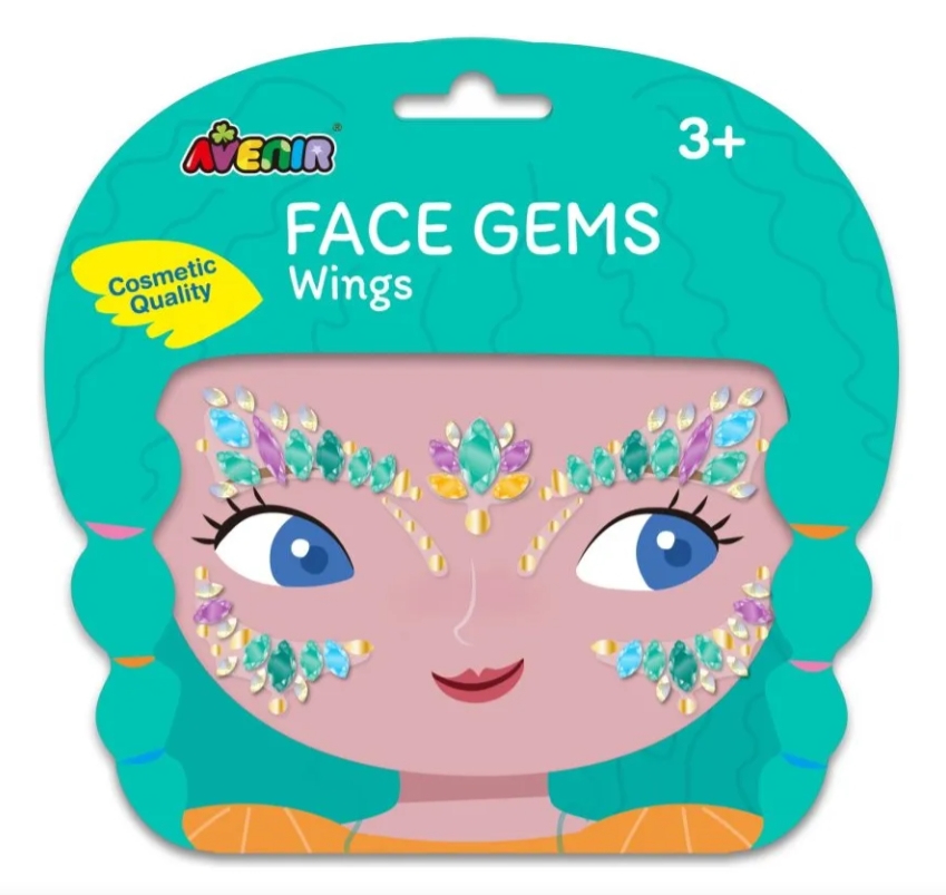 FACE GEMS WINGS SET DE GEMAS PARA EL ROSTRO (JTBABYAV042)