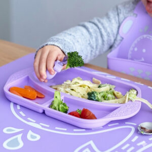PLATO INFANTIL DE SILICONA CON 3 DIVISIONES (JTBABYMNM12)