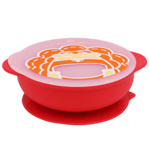 BOWL SILICONA CON BASE ADHERIBLE TAPA (JTBABYMNM14)