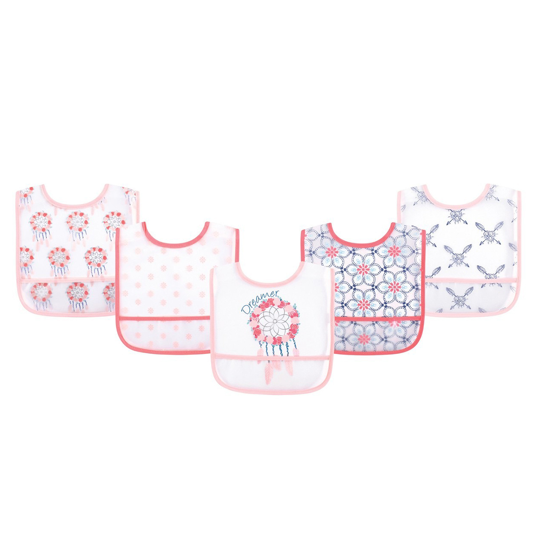SET X5 BABEROS IMPERMEABLES ROSA (JTBABYPQ9207)