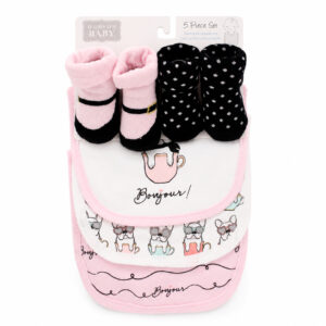 SET 5 PIEZAS BABERO MEDIAS VARIOS DISEÑOS (JTBABYQA2012)