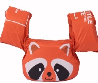 CHALECO FLOTADOR INFANTIL CON ALAS MAPACHE 12-25 KG (JTBABYQA2029)
