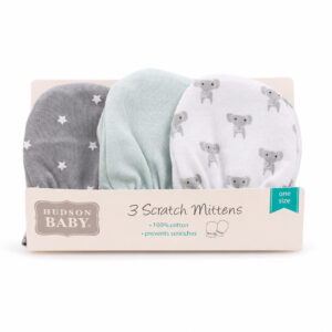 SET 3X MITONES RECIEN NACIDO DISEÑO FLORAL Y RAYAS (JTBABYQA2034)