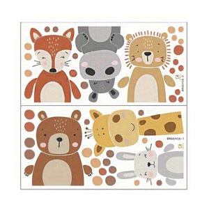 VINILO DECORATIVO ANIMALITOS DE LA SELVA 60X30CM (JTBABYQA2041)