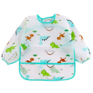 BABERO CON MANGA LARGAS IMPERMEABLE DINOSAURIOS (JTBABYQF8000)