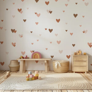 VINILO DECORATIVO AUTOADHESIVO CORAZONES (JTBABYQH031)