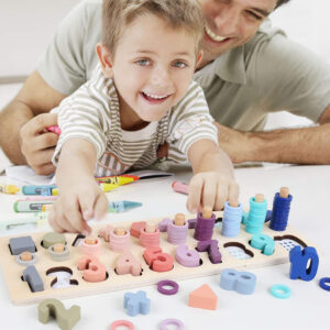 JUEGO EDUCATIVO MADERA CON NUMEROS MONTESSORI (JTBABYQJ6076)