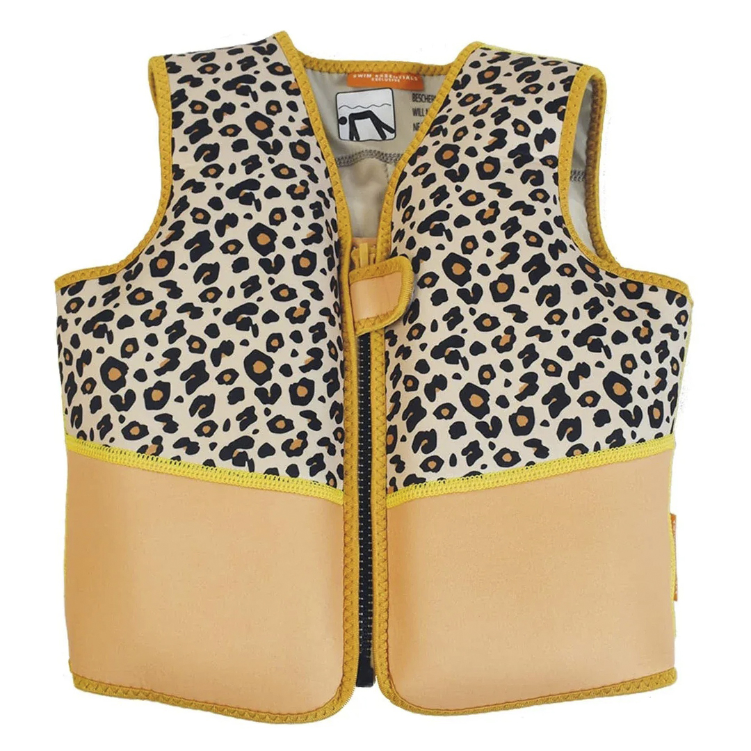 CHALECO DE NATACION LEOPARDO BEIGE 2-3 (JTBABYSWIM030)