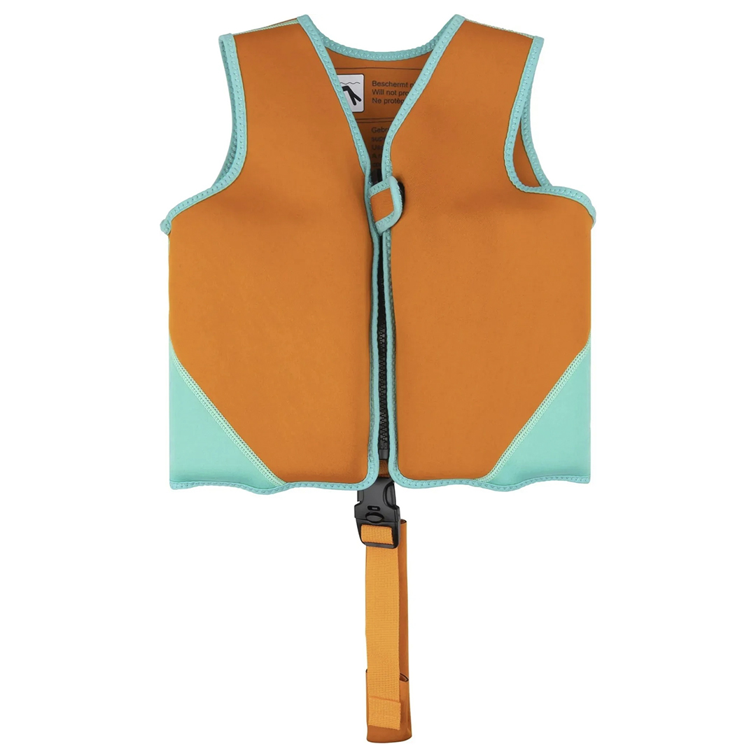 CHALECO DE NATACION NARANJA Y VERDE (JTBABYSWIM035)