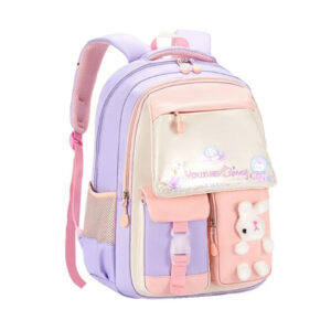 MOCHILA ESCOLAR KAWAII CONEJO ROSADA (JTBOL062-1)