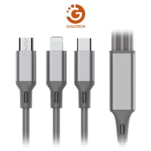 MULTICABLE GOLDTECH 3 EN 1 MICRO/ IPHONE/TIPO C (JTCABL401)