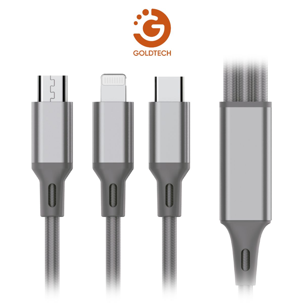 MULTICABLE GOLDTECH 3 EN 1 MICRO/ IPHONE/TIPO C (JTCABL401)