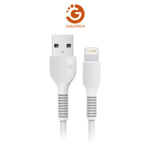CABLE GOLDTECH USB A LIGHTNING 1M BLANCO (JTCABL404)