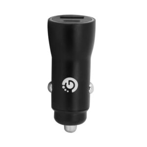CARGADOR DE AUTO GOLDTECH TIPO C + USB 12V-24V NEGRO (JTCARG132)