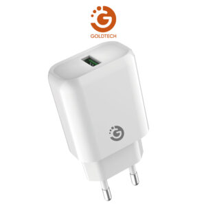 CARGADOR ADAPTADOR GOLDTECH USB BLANCO (JTCARG506)