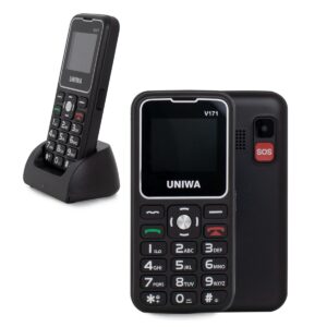 CELULAR UNIWA SENIOR  CON SOS NEGRO (JTCEL191)