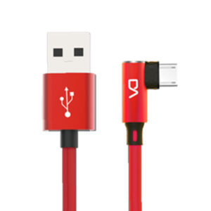 CABLE DA MICRO USB MALLADO LATERAL ROJO  DT0073MRD (JTDA009)