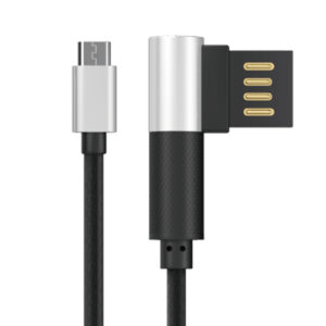 CABLE DA MICRO USB MALLADO LATERAL PLATA DT0012MSY (JTDA023)