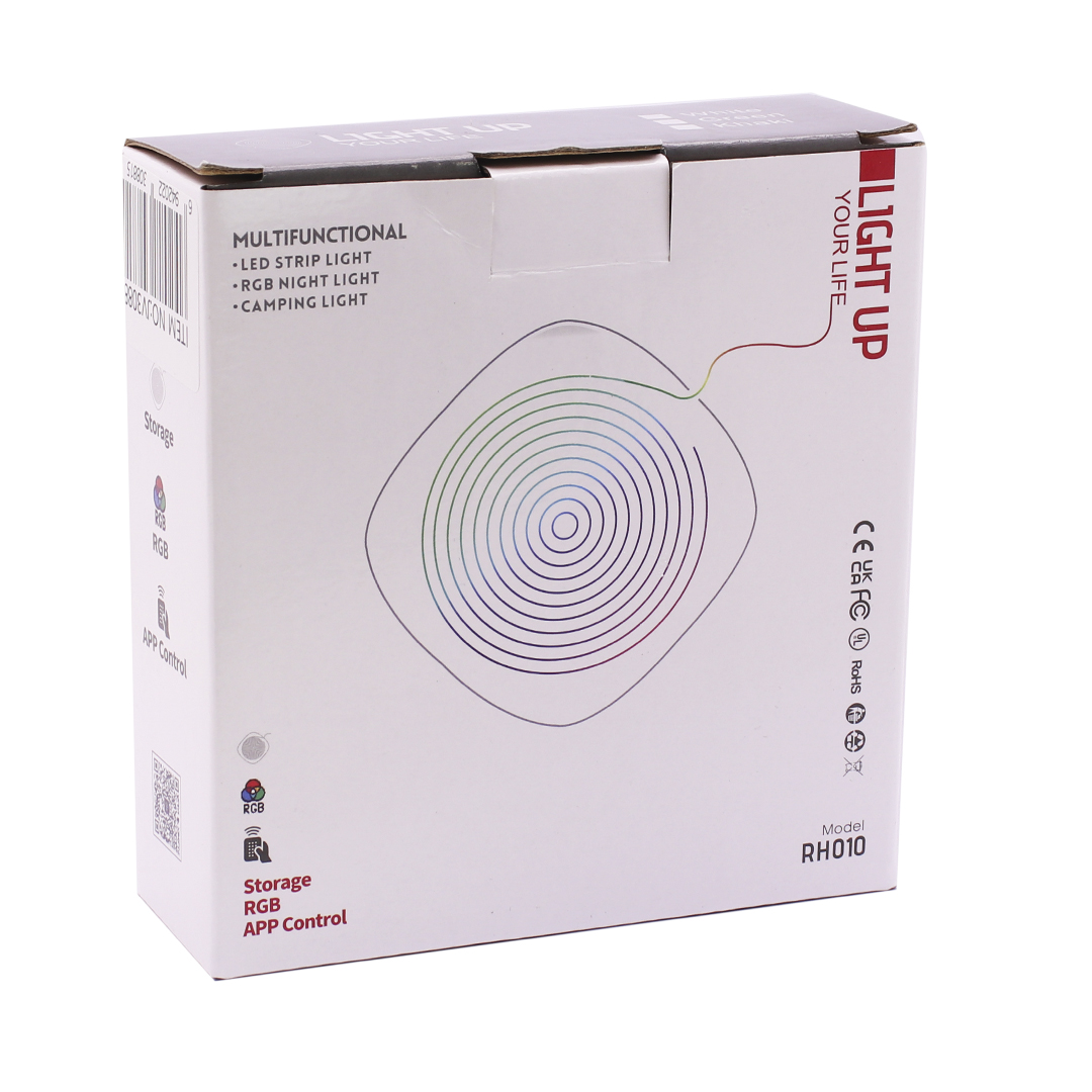 ROLLO LED RGB RETRACTIL 5M RECARGABLE BLUETOOTH CON APP (JTFIEST134) - Image 4