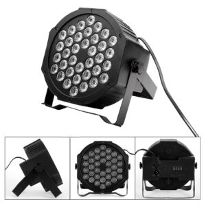 FOCO DE LUZ 36 LED RGB AUDIORITMICO 220V CON CONTROL REMOTO (JTFIEST141)